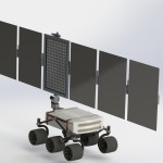 Render of the fully deployed Redirector heliostat