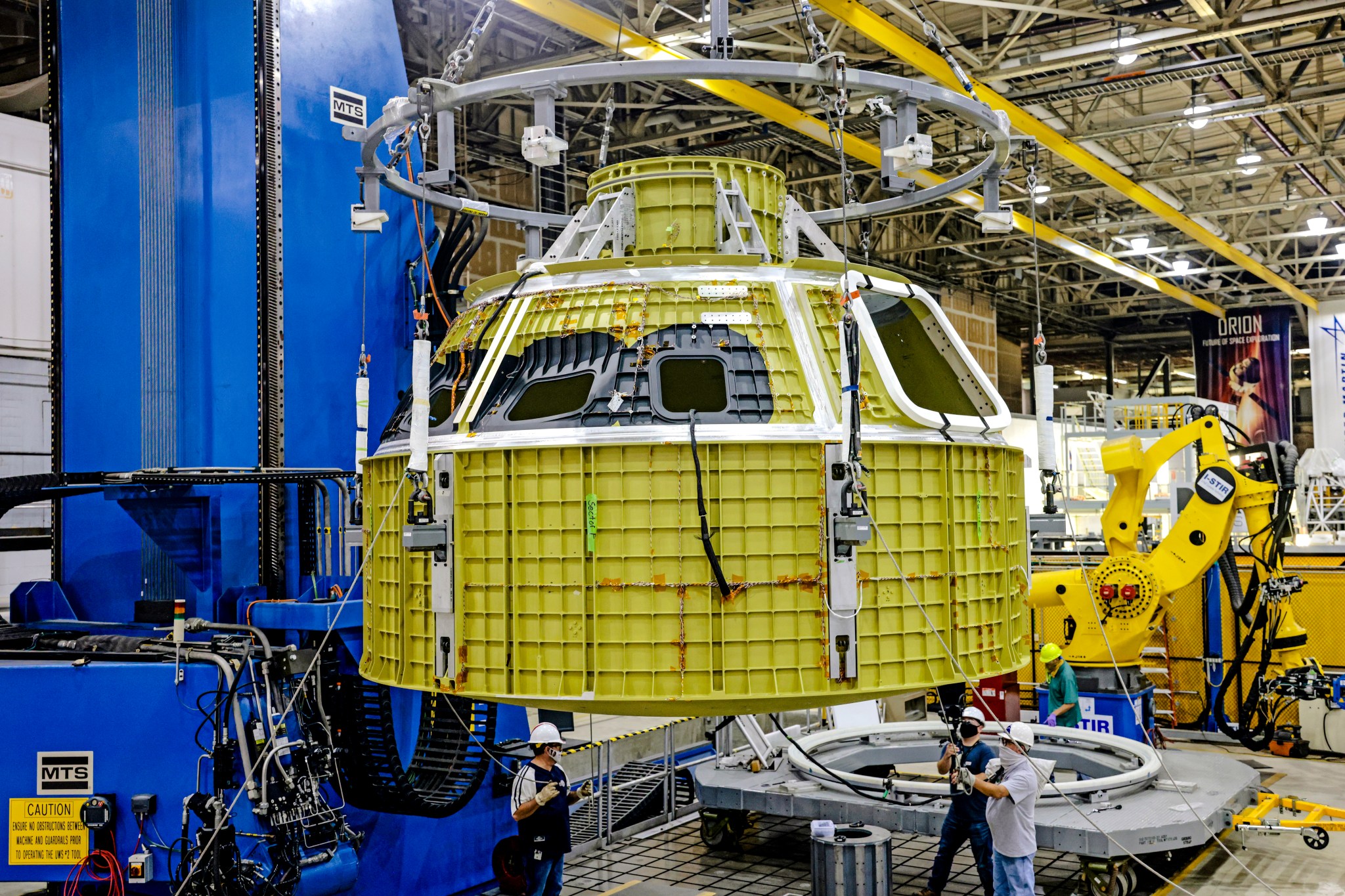 Orion crew module pressure vessel for Artemis III