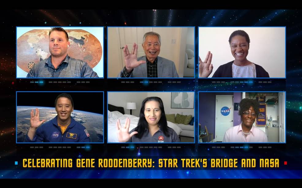 star treks bridge and nasa event august 19 2021 with vulcan salutes