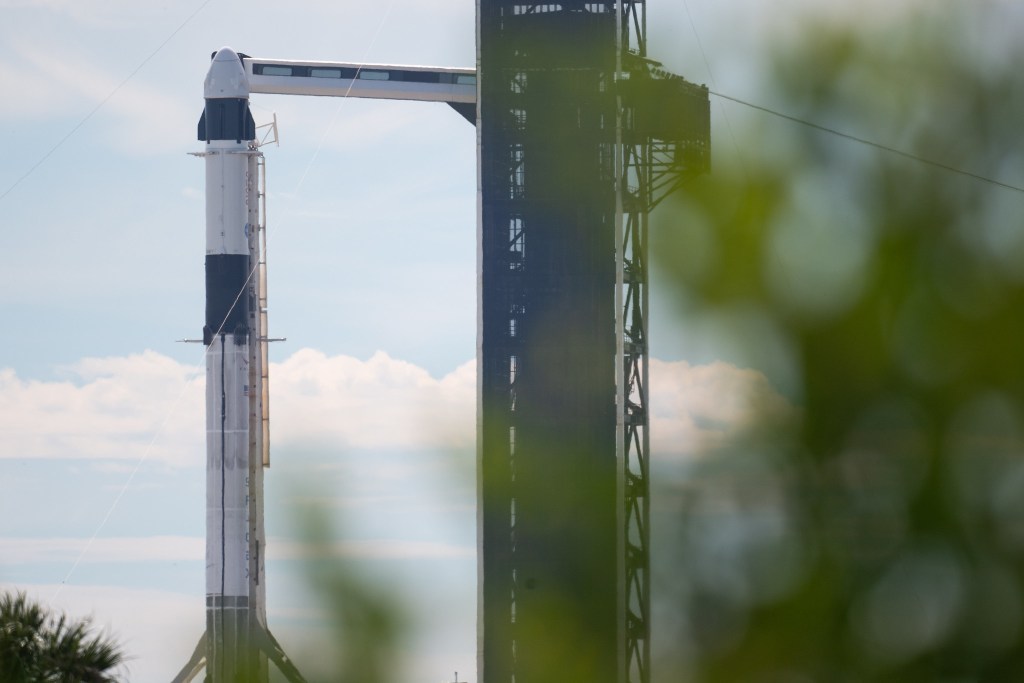 
			Crew Dragon Arrives at Launch Pad Ahead of Crew-3 Launch - NASA			