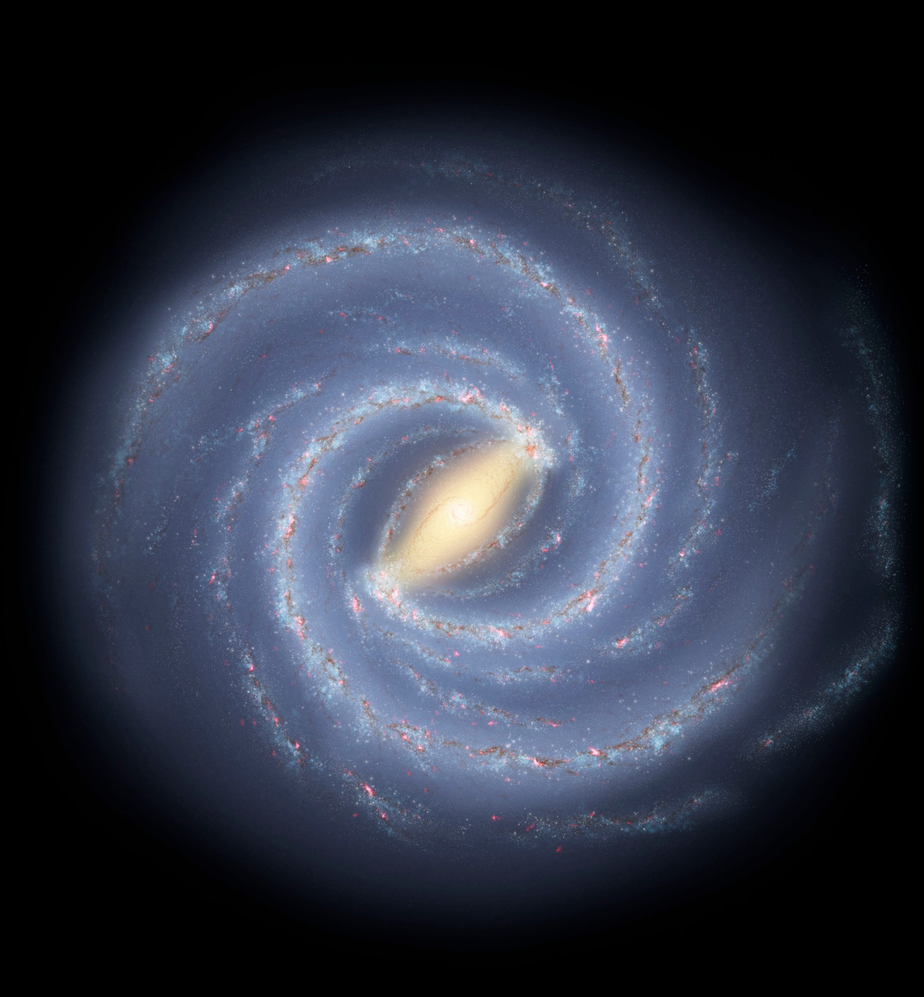 NASA has selected a new gamma-ray space telescope, the Compton Spectrometer and Imager (COSI), that will chart the evolution of the Milky Way, seen here in this illustration.