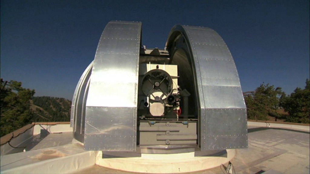 Optical Ground Station 1 on top of a building in Table Mountain, California.