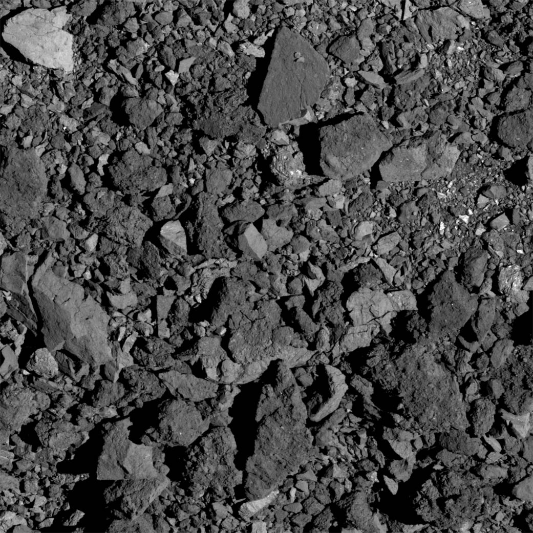 Asteroid Bennu's surface
