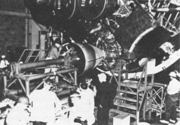 saturn_1_first_launch_4_installation_of_h-1_engine_on_sa-1_1960