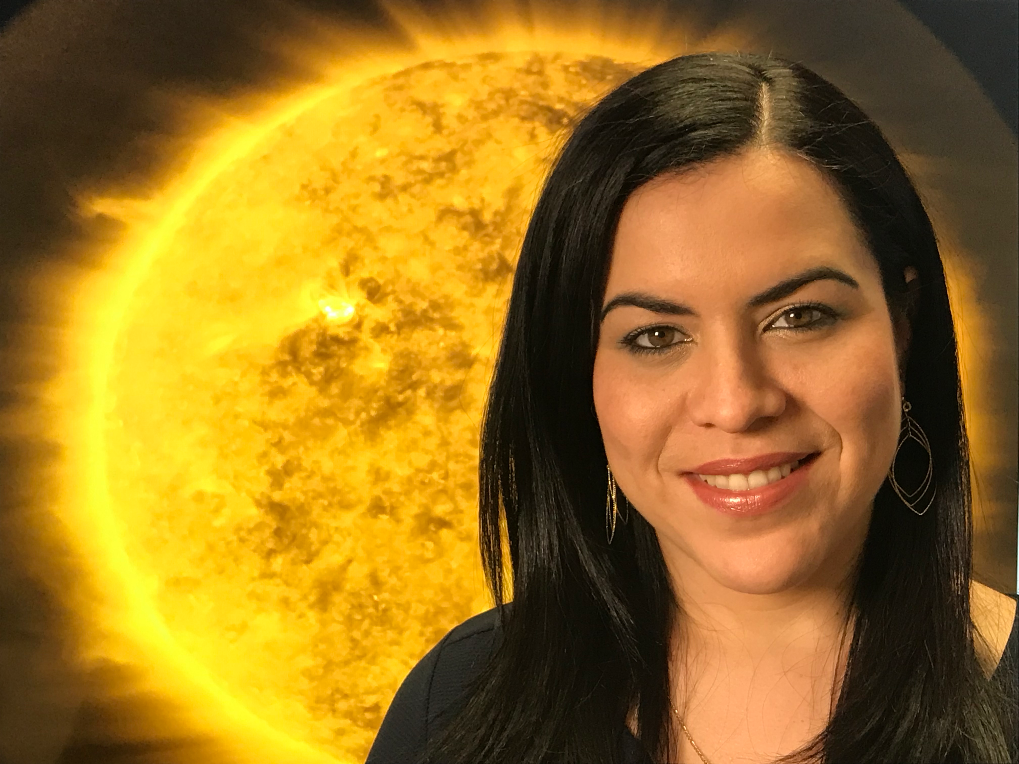 Yaireska Collado-Vega studies space weather at NASA's Goddard Space Flight Center. 