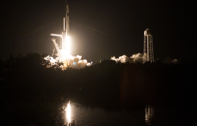 SpaceX's Falcon 9 rocket lifts off from NASA's Kennedy Space Center in Florida for the agency's SpaceX Crew-2 mission.