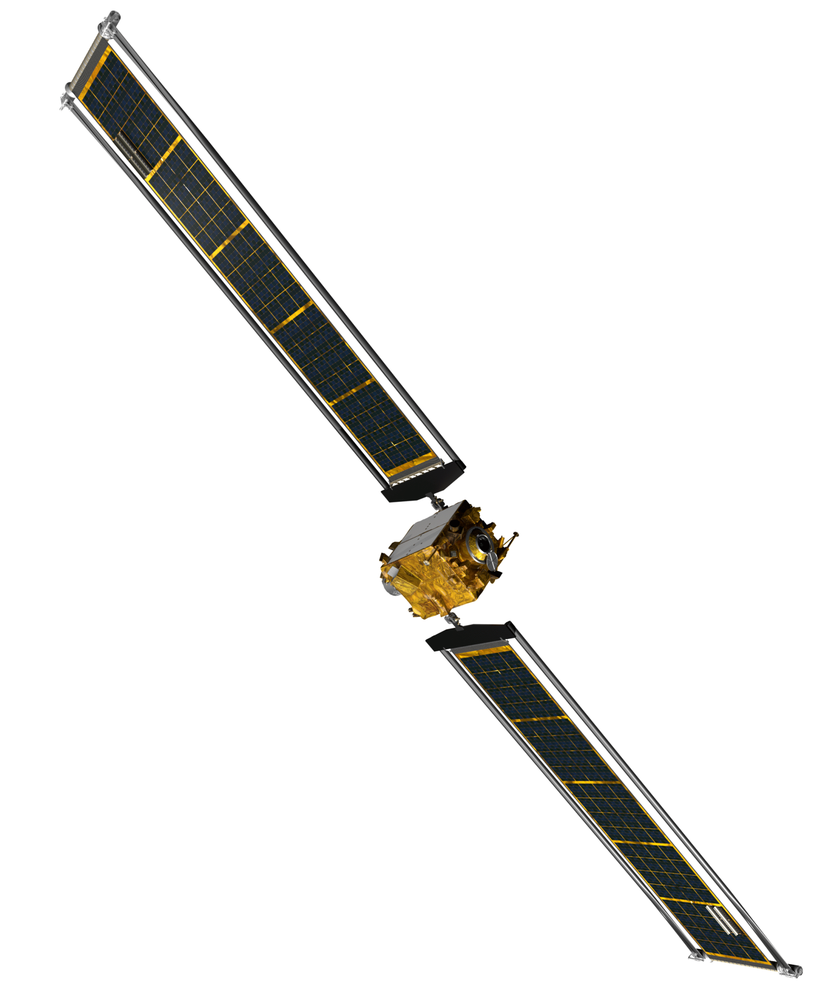 An illustration of the DART spacecraft.