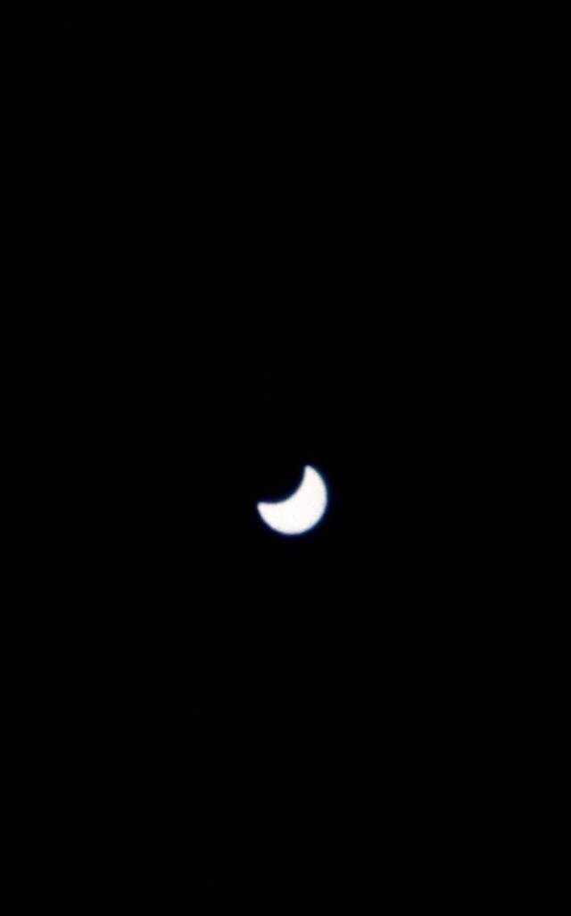 View of the solar eclipse on November 12, 1966 from Gemini XII