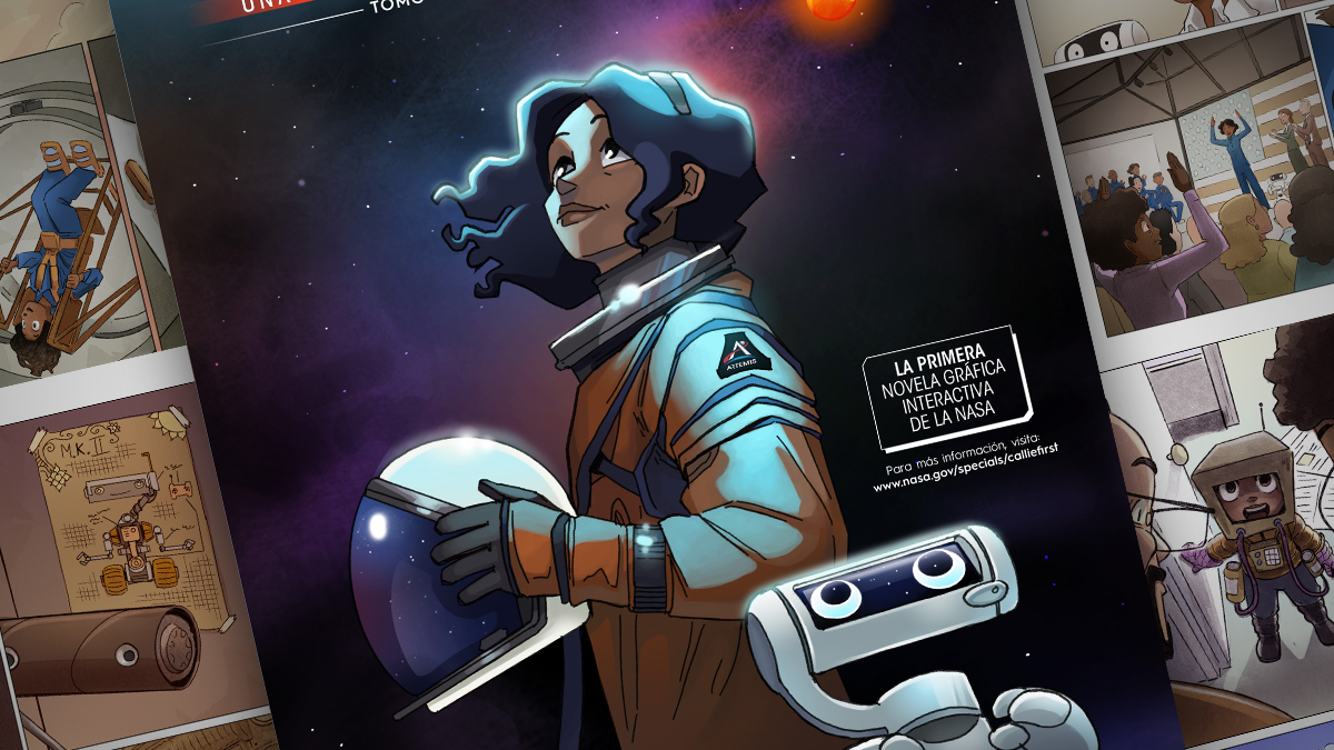 La NASA publicó la traducción al español de una novela gráfica digital.