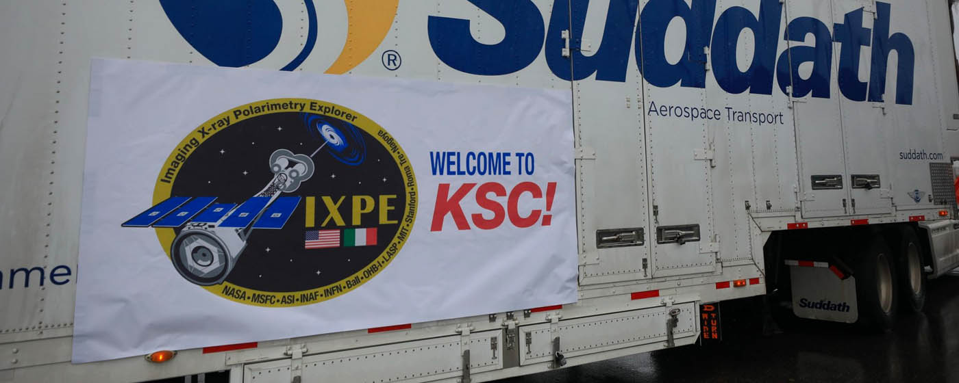 NASA’s IXPE Spacecraft Arrives in Florida Ahead of Kennedy Launch