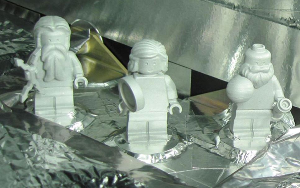 Picture of 3 Lego figurines, Jupiter, Juno and Galileo