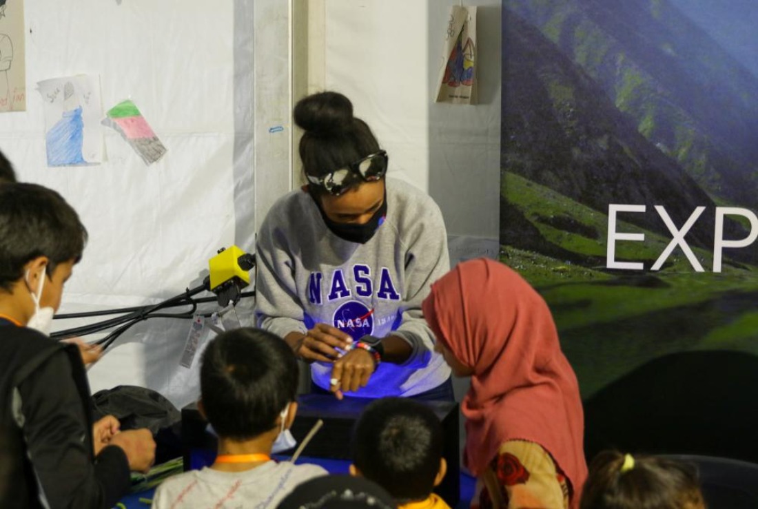 Among the STEM activities at the event included a focus on aviation, living and working in space, Earth science and the Artemis mission.