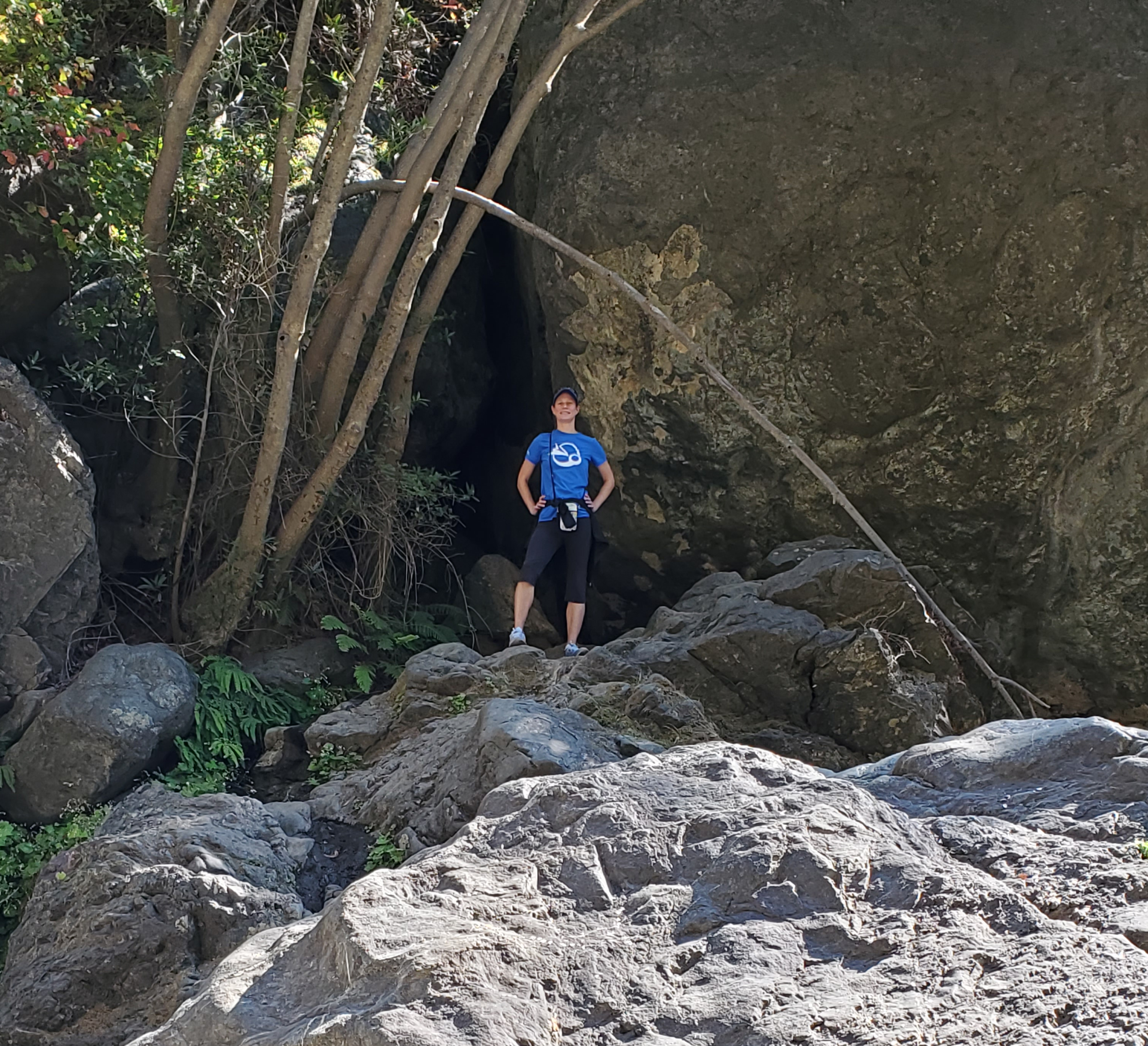 Marisa Wyssling-horn, a Launch Services Program integration engineer for NASA's DART mission, enjoys rock climbing.