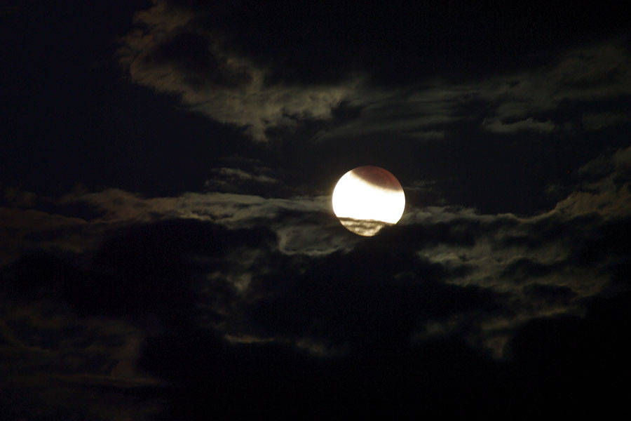 Partial lunar eclipse image
