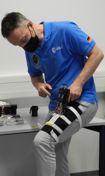 image of astronaut in training