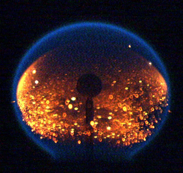 image of a round flame