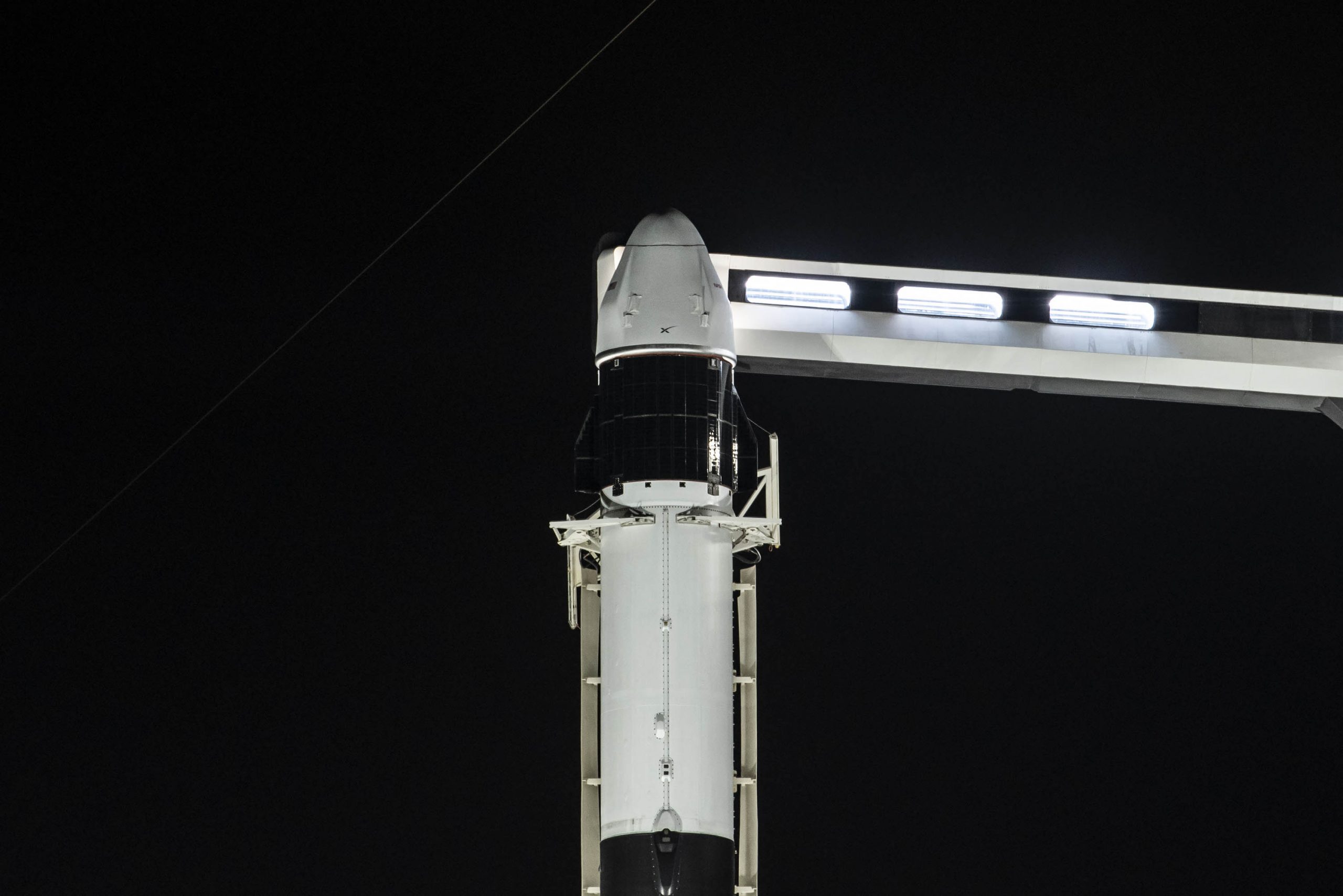 SpaceX’s Falcon 9 rocket with Dragon spacecraft stands ready for launch at Launch Complex 39A at NASA’s Kennedy Space Center in Florida. The company’s 24th Commercial Resupply Services mission, targeted for liftoff on Dec. 21, 2021 at 5:07 a.m. EST, will deliver new science investigations, supplies, and equipment to the crew on board the International Space Station. Photo credit: SpaceX