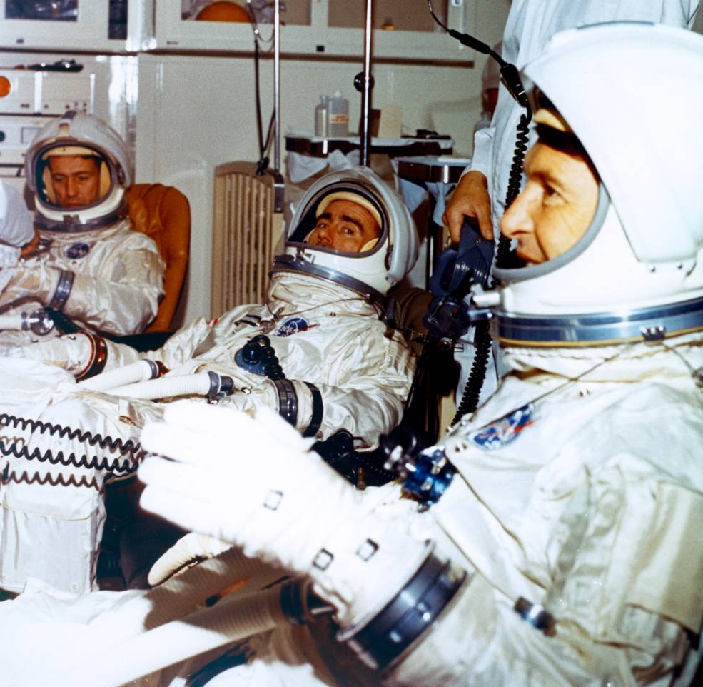 eisele_cunningham_and_schirra_suitied_for_alt_chamber_test_at_ksc-12.29.66
