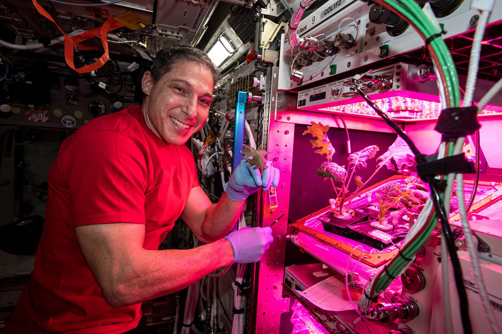 NASA astronaut Mike Hopkins on the International Space Station