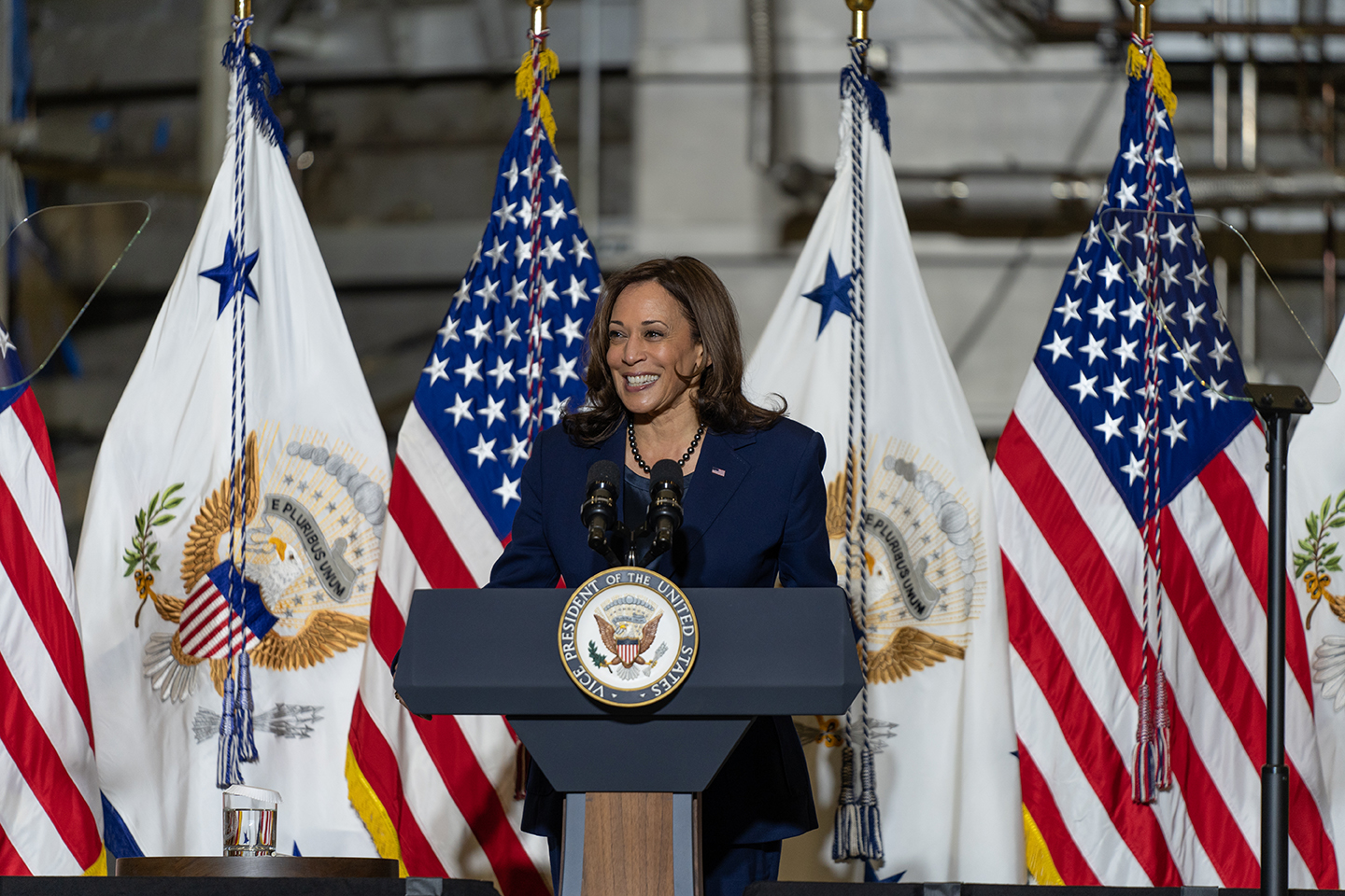 Vice President Kamala Harris at NASA's Goddard Space Flight Center on Nov. 5, 2021