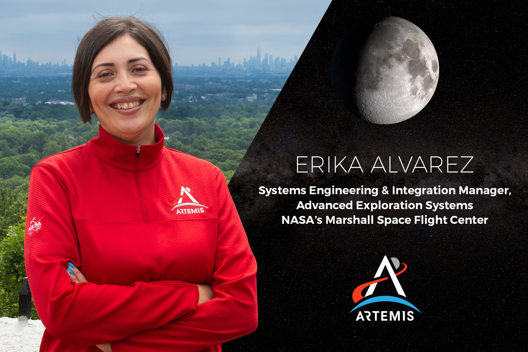 Marshall’s Erika Alvarez, a Systems Engineering & Integration manager for Advanced Exploration Systems. 