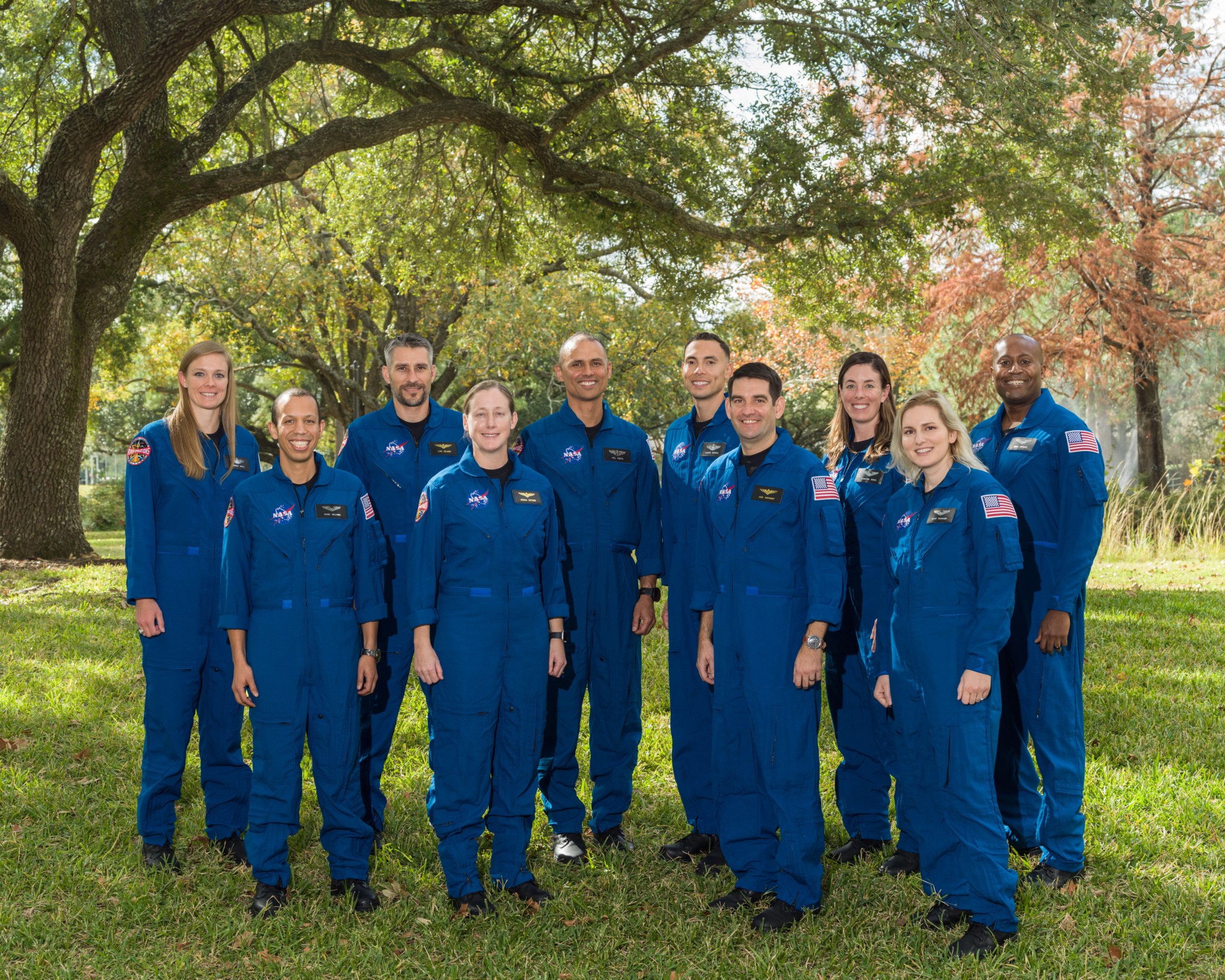 Group photo of the new class of astronaut candidates