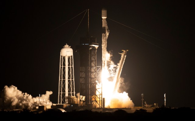 A SpaceX Falcon 9 rocket launches with NASA’s Imaging X-ray Polarimetry Explorer (IXPE) spacecraft onboard from Launch Complex 39A, Thursday, Dec. 9, 2021, at NASA’s Kennedy Space Center in Florida.
