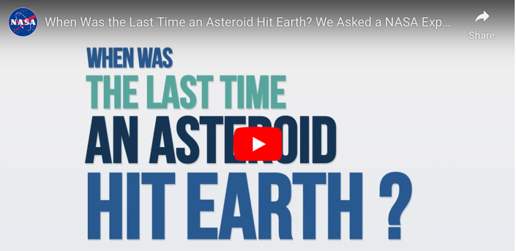 
			When Was the Last Time an Asteroid Hit Earth? We Asked a NASA Scientist: Episode 13 - NASA			