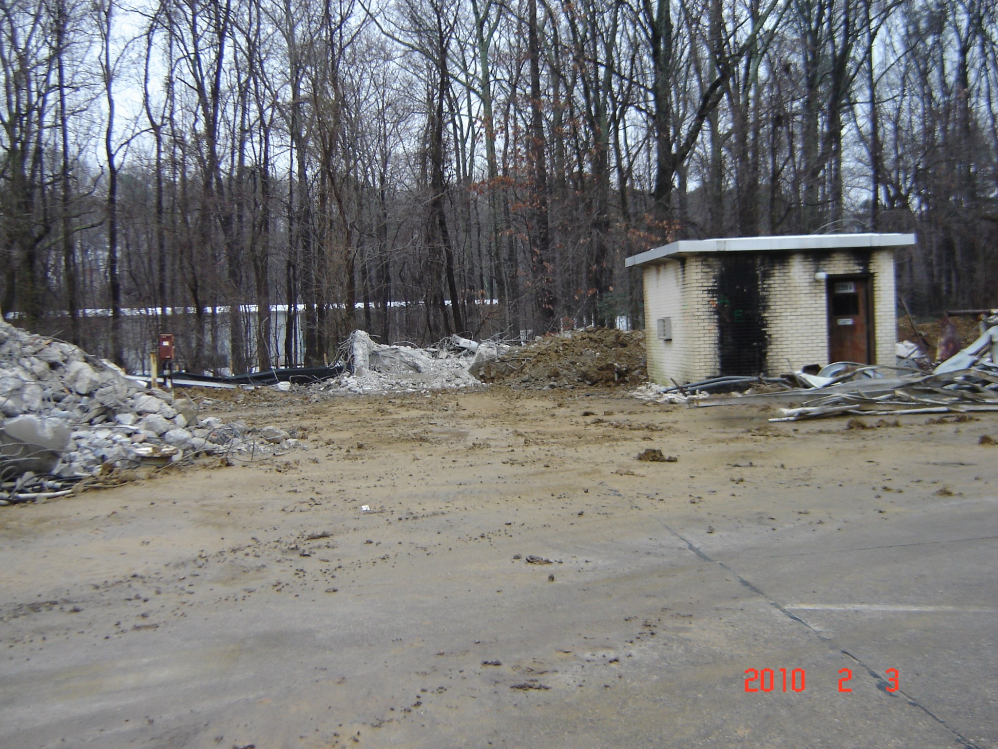 Demolition in 2010. 