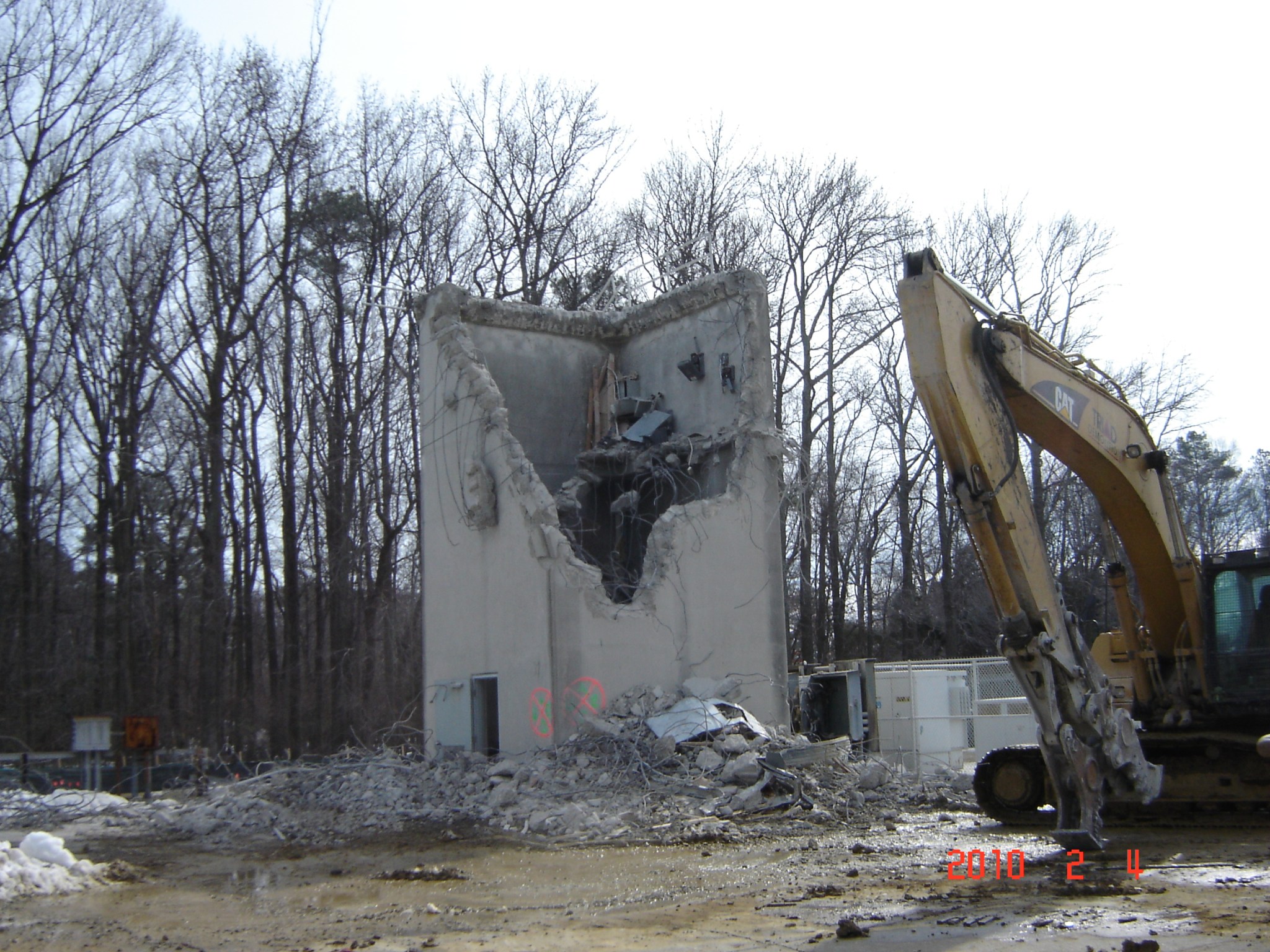 Demolition in 2010.