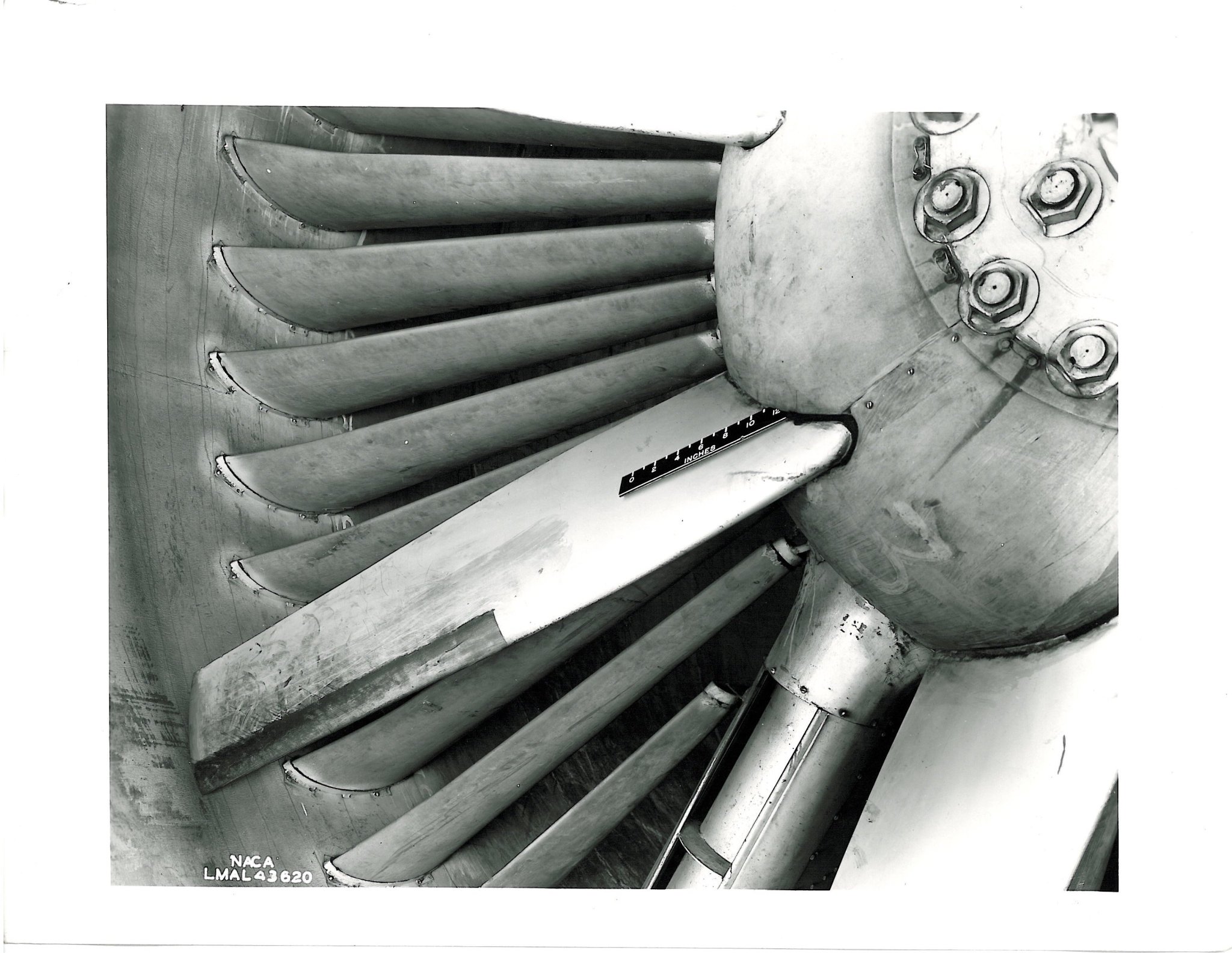 Stability Tunnel fan from upstream circa 1944. 