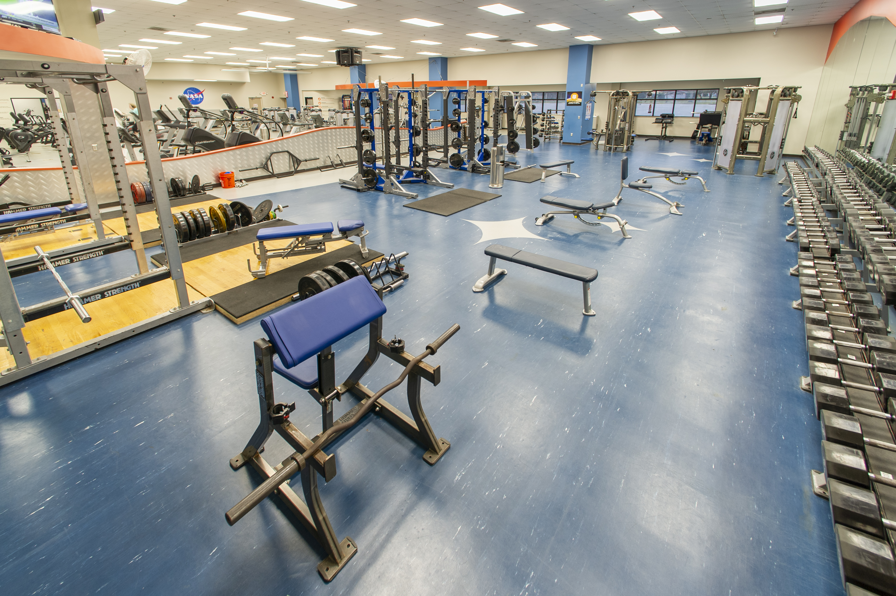 Weights in the Strength and Cardio Center