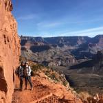 June Malone, right, hikes the Grand Canyon with her daughter Madison in 2018.