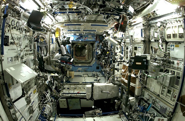 interior of the laboratory in the space station