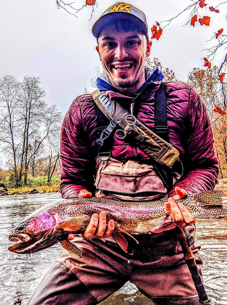 Scott Thorn and a Rainbow Trout