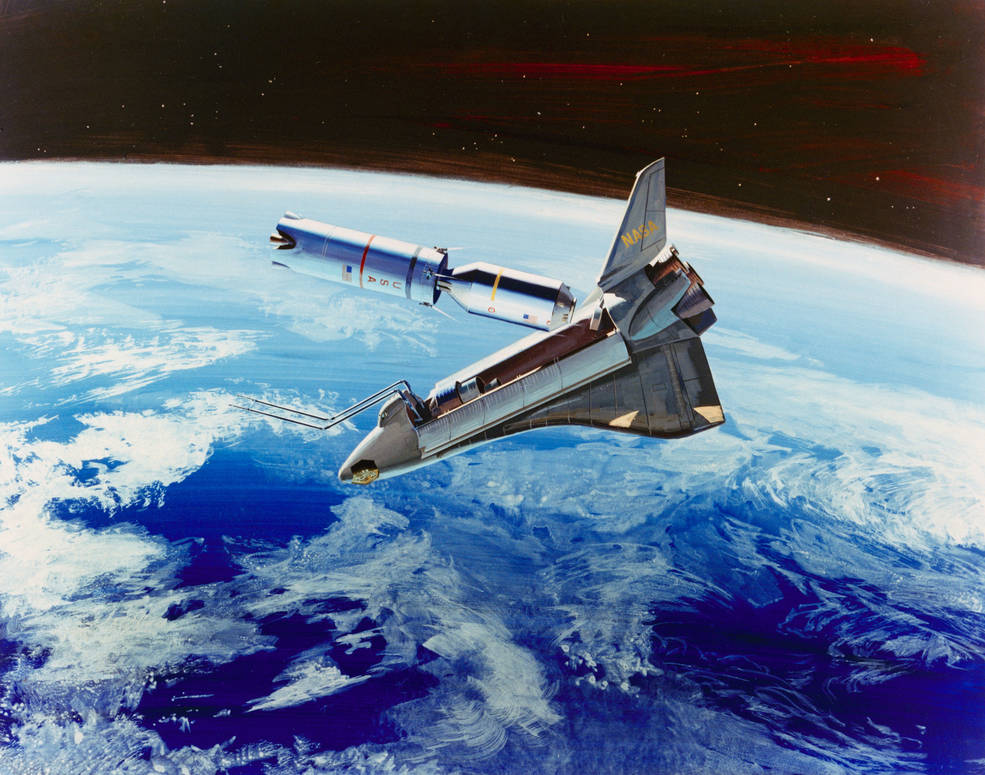 nixon_oks_shuttle_space_shuttle_deploying_satellite_illustration_1972