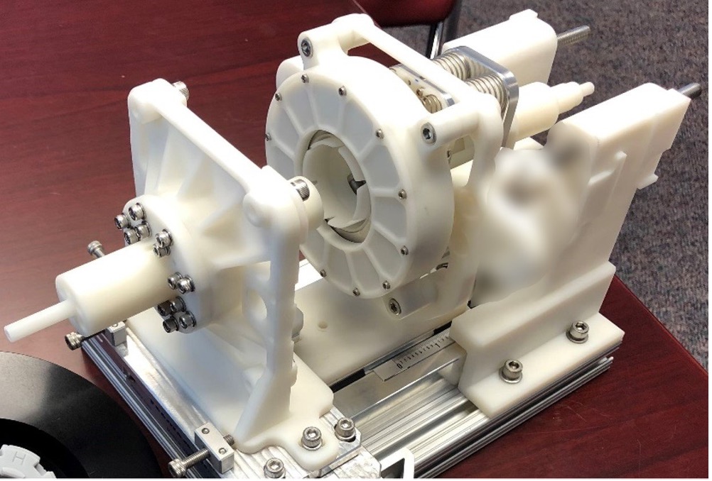 Prototype model of the Fluid Transfer Coupler.