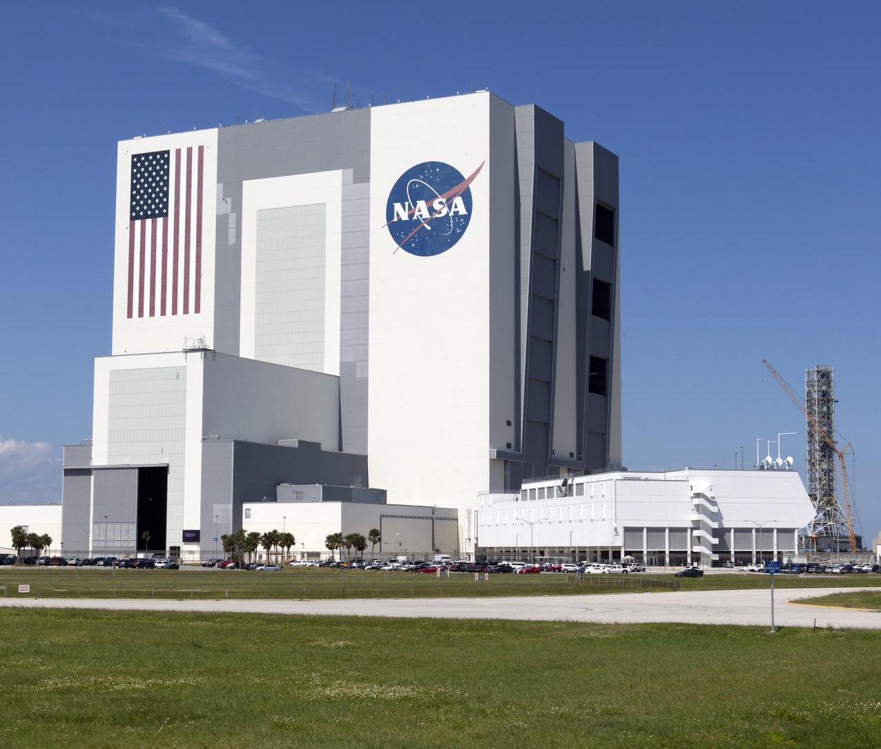The Vehicle Assembly Building at NASA's Kennedy Space Center in Florida.