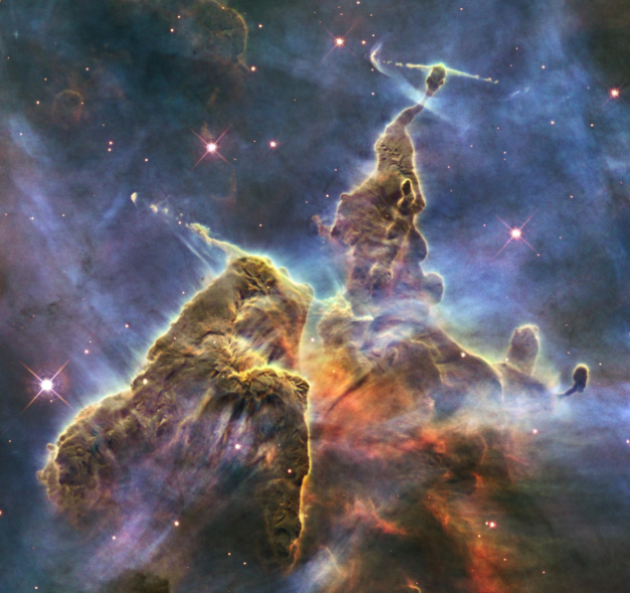 A view of the Carina Nebula in visible light.