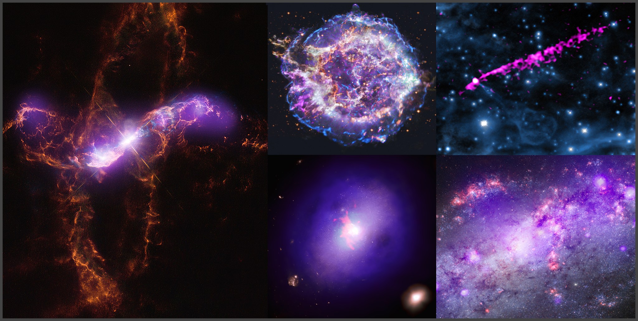 A new gallery of images combining X-ray data from Chandra with those from other telescopes is being released.
