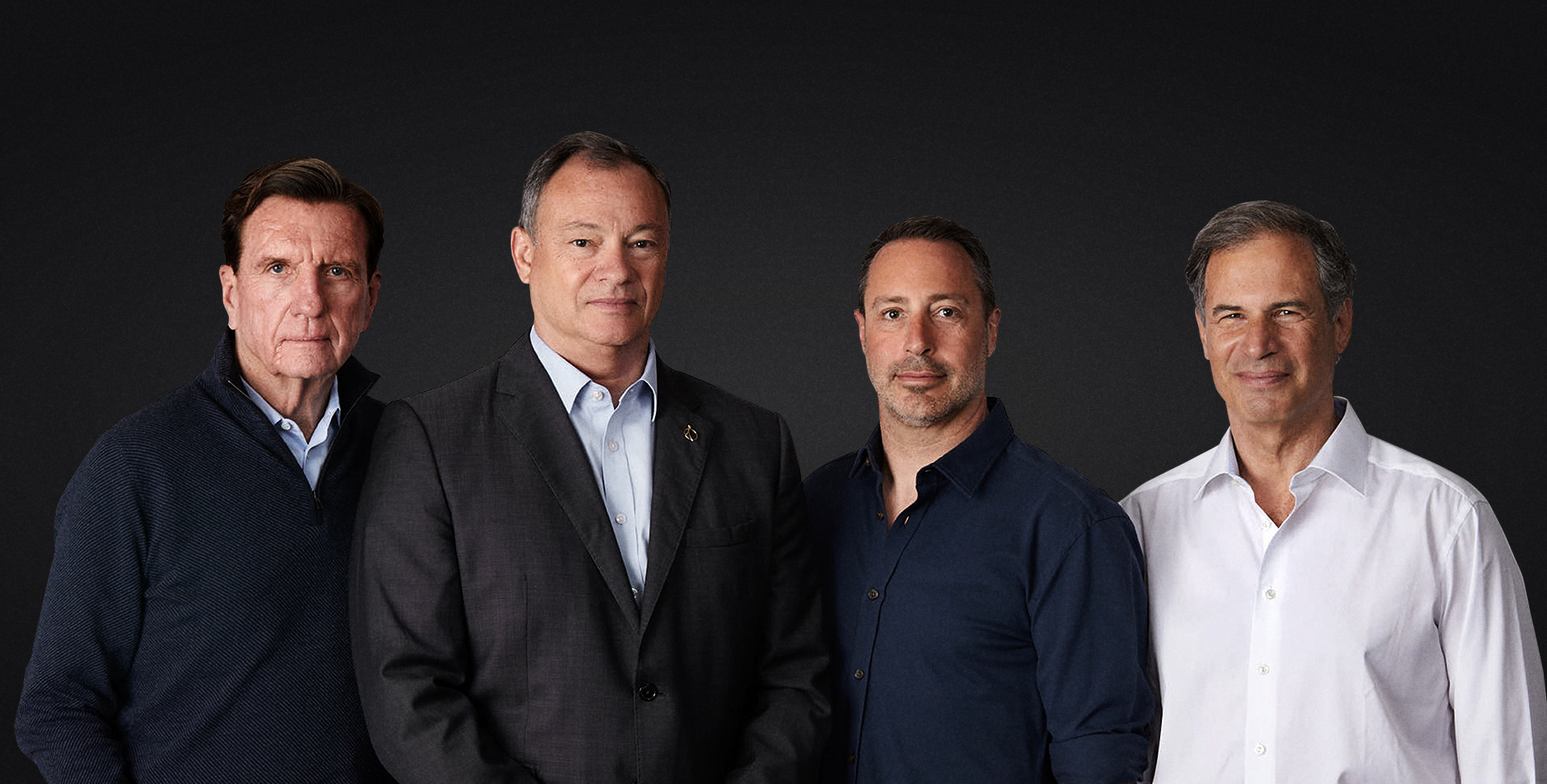 Axiom Mission 1 astronauts, Larry Connor, left, Michael López-Alegría, Mark Pathy, and Eytan Stibbe, right. 