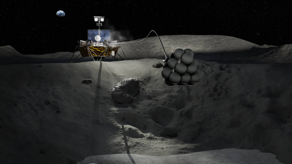 Image of lunar landing equipment