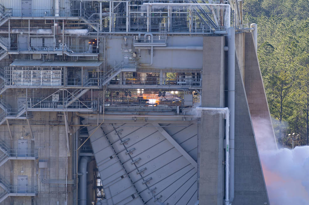 NASA Conducts Second RS-25 Engine Test of Year at Stennis Space Center