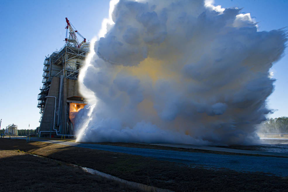 engine test at SSC on February 8, 2022