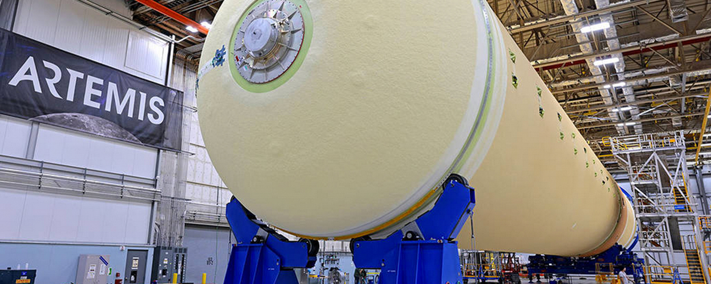 NASA Joins Four Major SLS Rocket Parts to Form Artemis II Core Stage