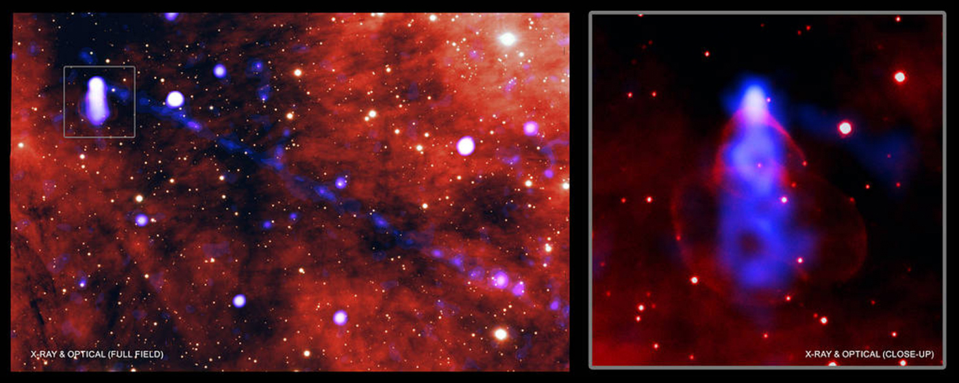 Tiny Star Unleashes Gargantuan Beam of Matter and Antimatter