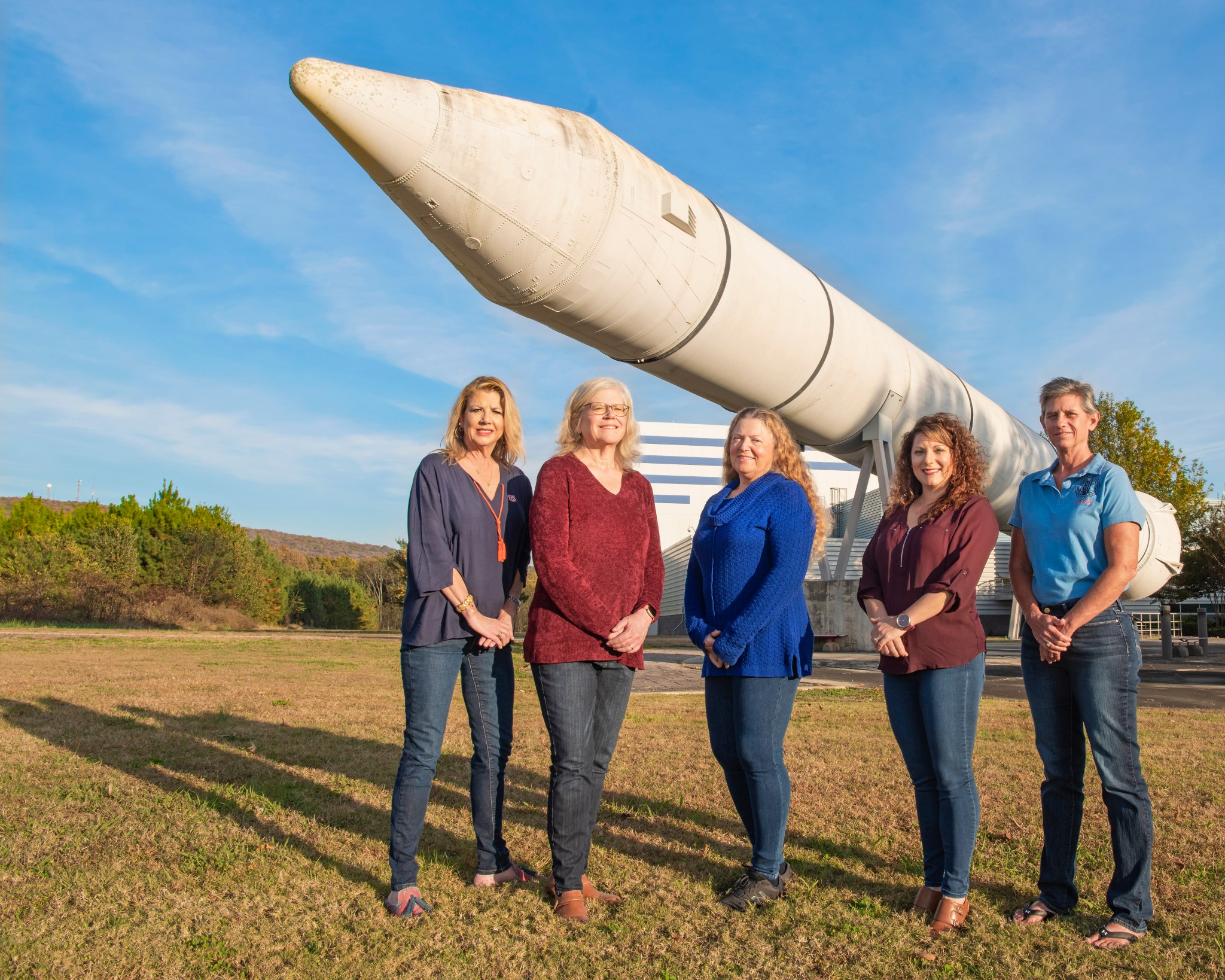 From left to right, Shawna Broussard, Shaun Phillips, Linda Brewster, Deanna Whitehead, and Marlyn Terek.