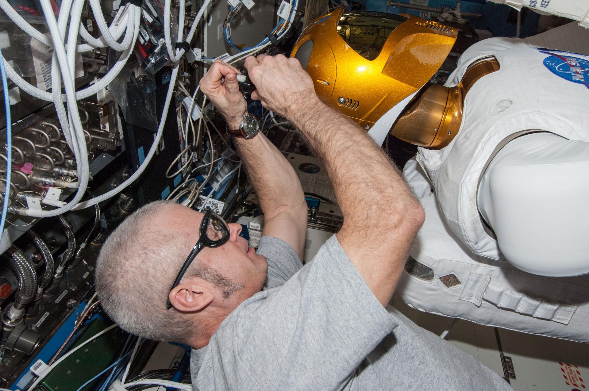 Steve Swanson working on R2's processing unit