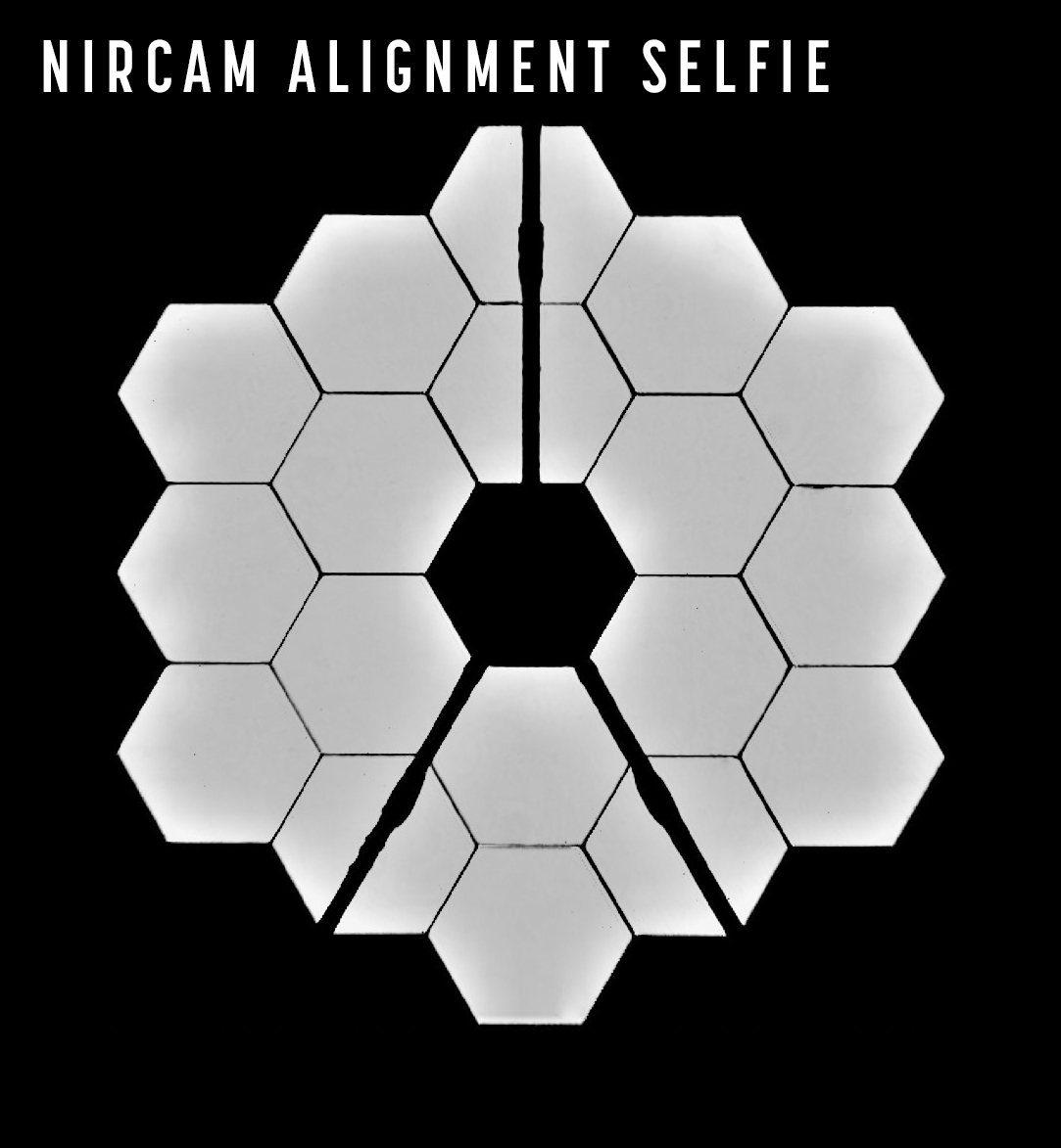 This new “selfie” was created using a specialized pupil imaging lens inside of the NIRCam instrument that was designed to take images of the primary mirror segments instead of images of the sky. 