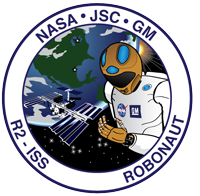Mission patch for Robonaut JSC and GM on the ISS